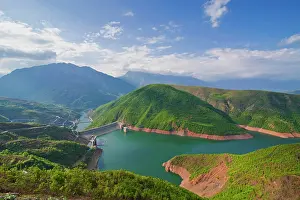 Reservoirs: Fierza Reservoir, Albania, Europe Fierze dam, Albania, Balka