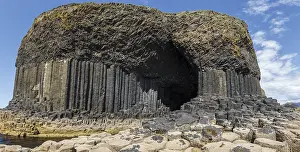 Fingal's Cave of Staffa Island, volcanic island