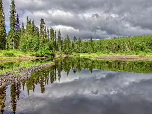 Tranquility: Finland, Kuusamo, Oulanka National Park. Oulanka river