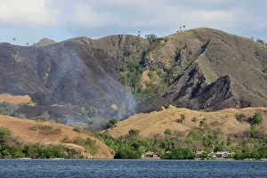 Wildfire: Fire - bush fire on Flores Island