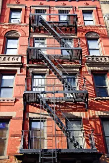Steps: Fire escape in New York, America Paul Brown