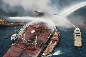 Firefighting: Fire on Oil Tanker, Gulf of Mexico, 1990