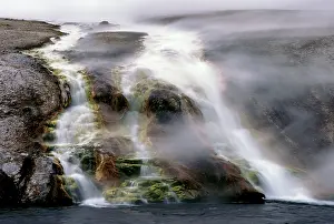 Steaming: Firehole River Falls
