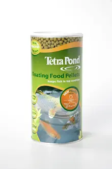 Pellets: Fish Food pellets in can