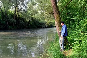 Anglers: Fisherman / Angler - hoping to catch European Chub
