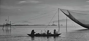 Thun: Fisherman - on the Thun Bon River near Hoi An