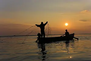 Fishermen: Fishermen in the Danube Delta in Romania