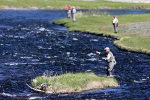 Firehole: Fishermen - on Firehole River Yellowstone National