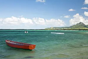 Mauritius: Fishing Boat anchored near Trou D'Eau Douce