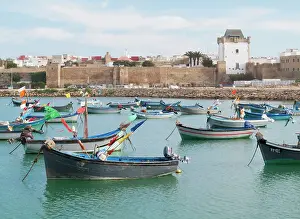 Ramparts: Fishing Boats - harbour of the seaside town of