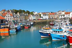 Harbours: Fishing Boats in Pittenweem Harbour, Fife, Scotland