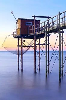 Cabin: Fishing cabin on stilts for plaice fishing, Saint