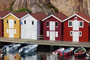 Docks: Fishing huts Smoegen Colourful Traditional Fishing Huts