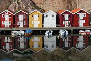 Docks: Fishing huts Smoegen Colourful Traditional Fishing Huts