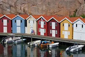 Docks: Fishing huts Smoegen Colourful Traditional Fishing Huts