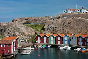 Docks: Fishing huts Smoegen Colourful Traditional Fishing Huts