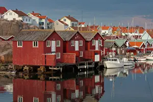 Docks: Fishing huts Smoegen Colourful Traditional Fishing Huts