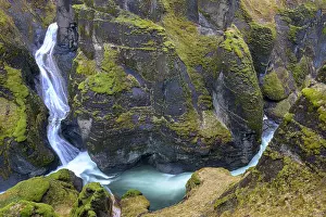 Erode: Fjadrargljufur Gorge, Iceland, Europe