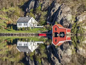 Isolation: Fjord near Ana Sira at the norwegian southern coast