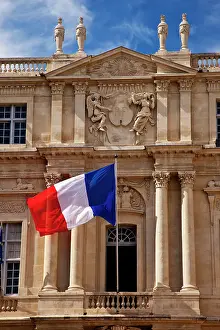 Flag: Flag flies from the Hotel de Ville, Arles