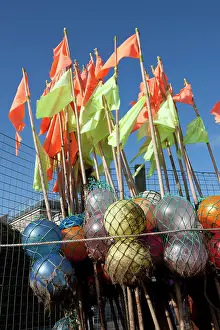 Quay: Flags on the top of Fishermans Floats