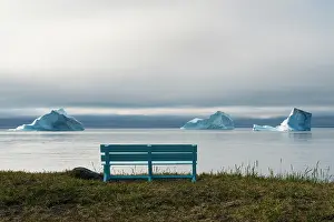 Keren: Floating iceberg in the fjord, Qeqertarsuaq, Greenland