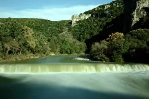 Ardeche: Flood Ibie river, Ardeche, France