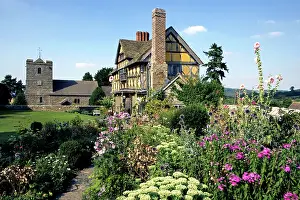 Shropshire: Flower Garden - by the Gatehouse and Church