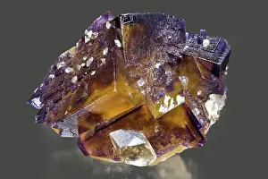 Sample: Fluorite with Calcite