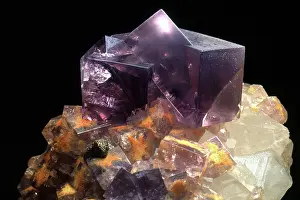 Matrix: Fluorite on Quartz