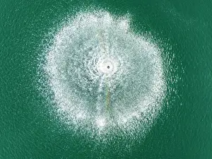 Resort: Fountain in the La Noria Golf Resort. Aerial view