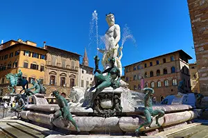 Piazza: Fountain of Neptune in the Piazza della Signoria