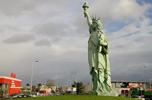 Model: France, Alsace, Colmar. Statue of Liberty