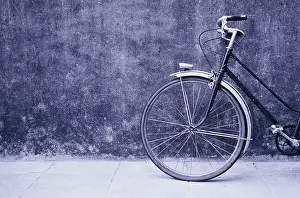 Bicycle: France, Brittany, St. Malo. Bike detail