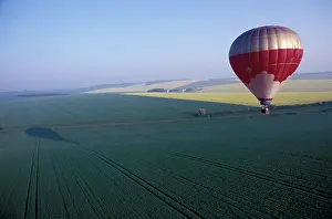 Bartruff: France, Burgundy. Ballooning over fields