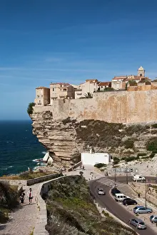 Cliffside: France, Corsica, Bonifacio, cliffside houses