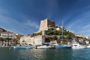 Citadel: France, Corsica, Bonifacio, port and Citadel
