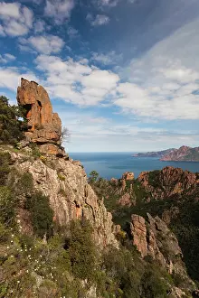 Porto: France, Corsica, Calanche, Porto, red rock