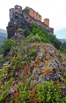 Smith: France, Corsica. Fortress on rock in Corte