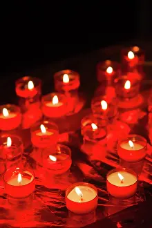 Candles: France, Corsica, La Balagne, Calvi, votive