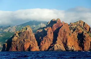 Pinnacle: France, Corsica. Pinnacles of red granite