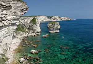 Untouched: France, Corsica. View of white limestone