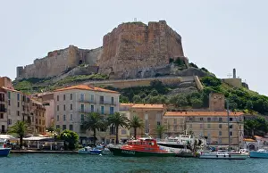 Fashioned: France, Corsica. Walled citadel enclosing