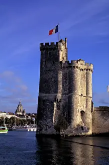Flag: France, La Rochelle. Tour St. Nicolas