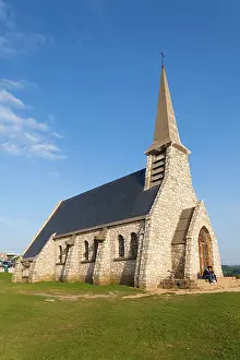 Manche: France, Normandy, Etretat, Falaise De Amont
