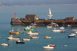 Manche: France, Normandy, Granville, elevated port