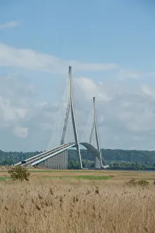 Havre: France, Normandy, La Havre. Normandy Bridge