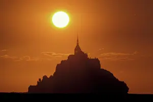Spire: France, Normandy. Mont Saint Michele