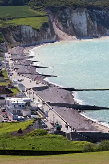 Manche: France, Normandy, Pourville Sur Mer, elevated