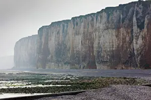 Manche: France, Normandy, St-Valery en Caux, cliffs